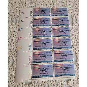 12 US STAMPs 1710 SPIRIT OF ST LOUIS 50th Anniversary LINDBERGH PLANE MINT MNH